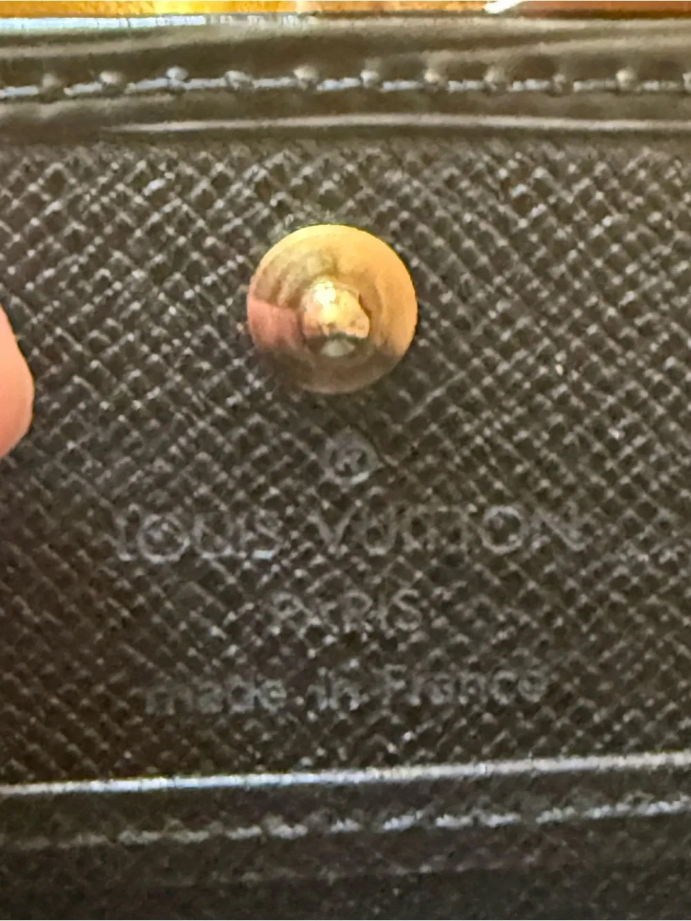 Louis Vuitton Black Epi Leather Card & Key Holder